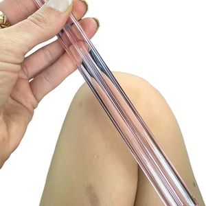 2 Reusable Glass Straws